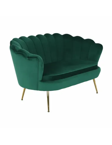 Bancă NOBLIN, Art Deco, hol/dormitor, 135x75x78 cm, catifea/metal | MobilaOK