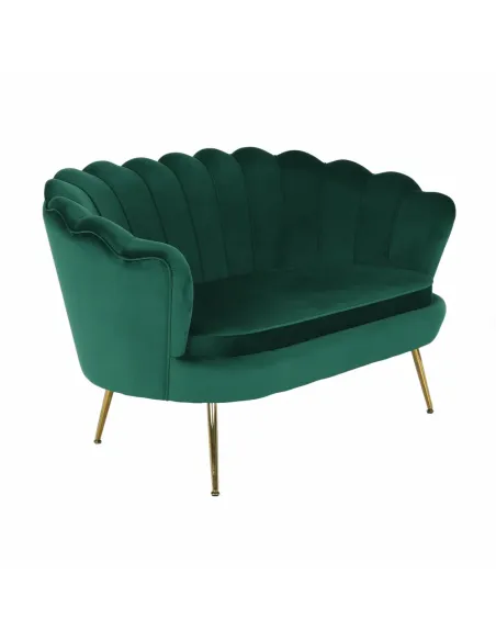 Bancă NOBLIN, Art Deco, hol/dormitor, 135x75x78 cm, catifea/metal | MobilaOK