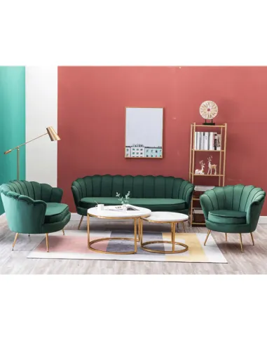 Bancă NOBLIN, Art Deco, hol/dormitor, 135x75x78 cm, catifea/metal | MobilaOK