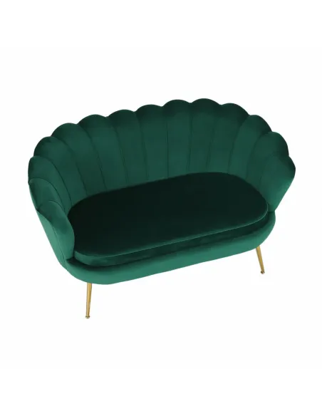 Bancă NOBLIN, Art Deco, hol/dormitor, 135x75x78 cm, catifea/metal | MobilaOK