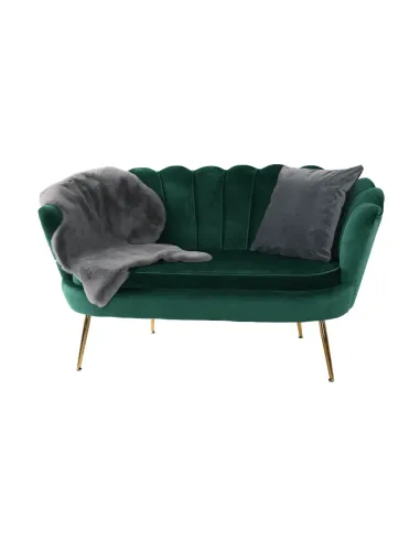 Bancă NOBLIN, Art Deco, hol/dormitor, 135x75x78 cm, catifea/metal | MobilaOK