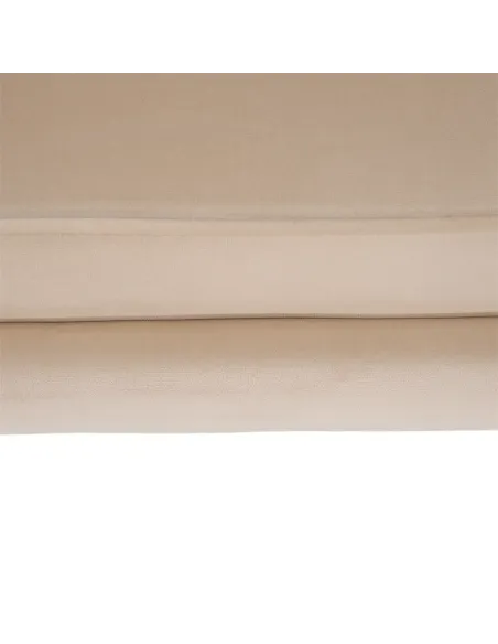 Bancă NOBLIN Art Deco, living/dormitor/hol, 135x75x78 cm, Catifea bej, metal crom auriu | MobilaOK