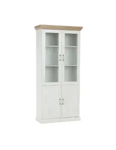 Vitrină ROYAL W4D, living/dormitor, 87x187x39 cm, PAL melaminat pin nordic/stejar sălbatic | MobilaOK