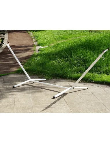 Cadru Hamac OTAN NEW TYP 3, gradina/balcon/interior, 275x100x100 cm, otel alb | MobilaOK