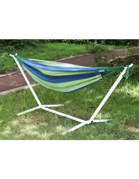 Cadru Hamac OTAN NEW TYP 3, gradina/balcon/interior, 275x100x100 cm, otel alb | MobilaOK