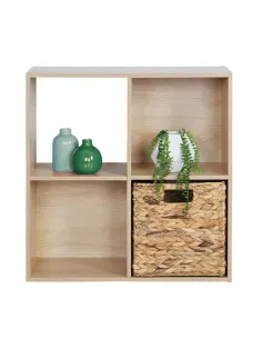 Etajeră PRETO living, dormitor, birou 60x60x28 cm PAL stejar natural | MobilaOK