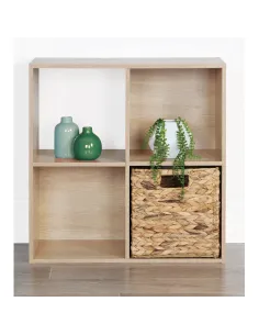 Etajeră PRETO living, dormitor, birou 60x60x28 cm PAL stejar natural | MobilaOK 2