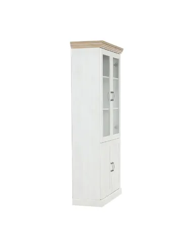 Vitrină ROYAL W4D, living/dormitor, 87x187x39 cm, PAL melaminat pin nordic/stejar sălbatic | MobilaOK