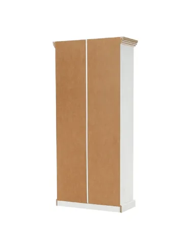 Vitrină ROYAL W4D, living/dormitor, 87x187x39 cm, PAL melaminat pin nordic/stejar sălbatic | MobilaOK