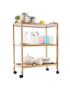 Cărucior de servire MARSEL, living/dining, 60x33x73 cm, bambus | MobilaOK