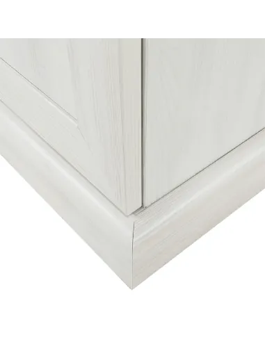 Vitrină ROYAL W4D, living/dormitor, 87x187x39 cm, PAL melaminat pin nordic/stejar sălbatic | MobilaOK