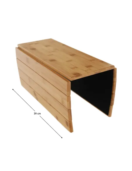 Cotieră KONDELA, living, 48x39x1 cm, bambus natural | MobilaOK