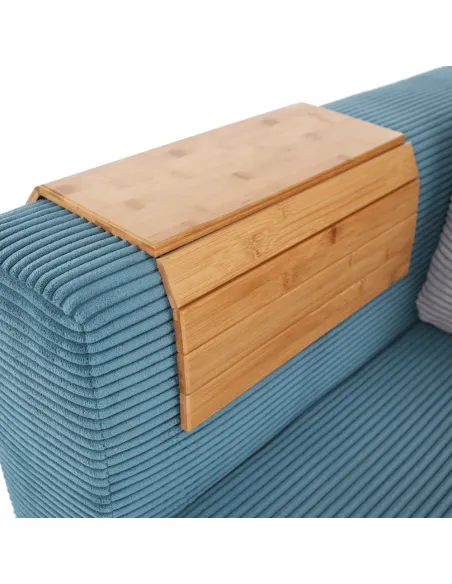 Cotieră KONDELA, living, 48x39x1 cm, bambus natural | MobilaOK