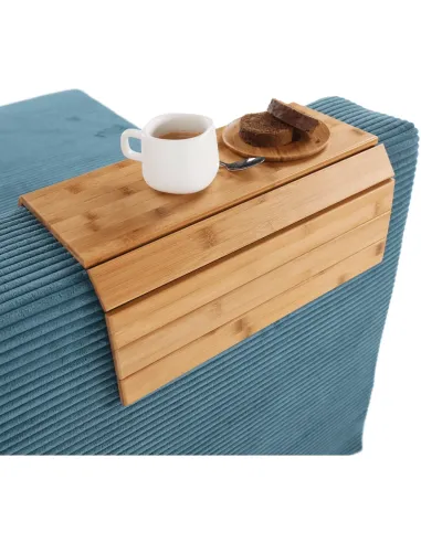 Cotieră KONDELA, living, 48x39x1 cm, bambus natural | MobilaOK