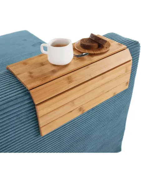Cotieră KONDELA, living, 48x39x1 cm, bambus natural | MobilaOK