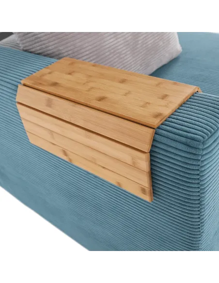 Cotieră KONDELA, living, 48x39x1 cm, bambus natural | MobilaOK