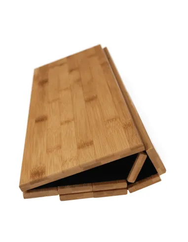 Cotieră KONDELA, living, 48x39x1 cm, bambus natural | MobilaOK