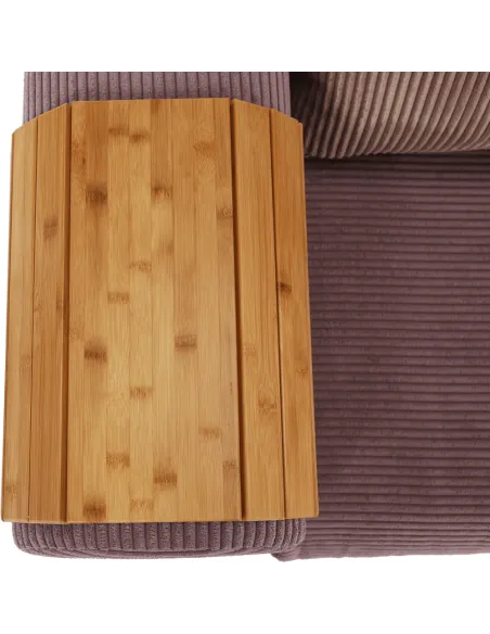 Cotieră KONDELA, living, 48x39x1 cm, bambus natural | MobilaOK