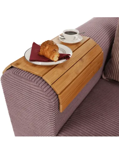 Cotieră KONDELA, living, 48x39x1 cm, bambus natural | MobilaOK