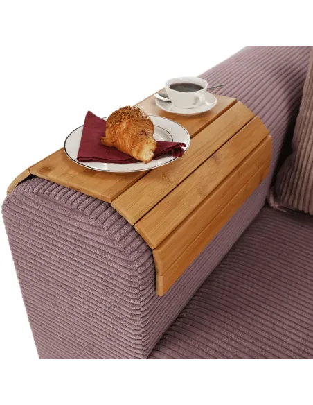 Cotieră KONDELA, living, 48x39x1 cm, bambus natural | MobilaOK