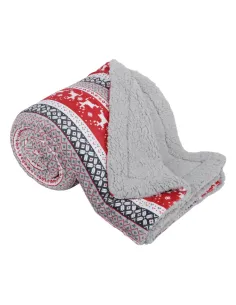 Pătură RENIFE, living/dormitor, 150x200 cm, poliester imitație blană | MobilaOK