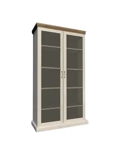 Vitrină ROYAL WS pentru living/dormitor, 87x187x39 cm, din PAL melaminat | MobilaOK