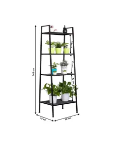Etajeră ALDEA living, dormitor, birou, 60x35x148 cm, Metal | MobilaOK 2