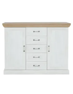 Comodă ROYAL K2D, dormitor/living, 127x98x46 cm, PAL melaminat | MobilaOK 2