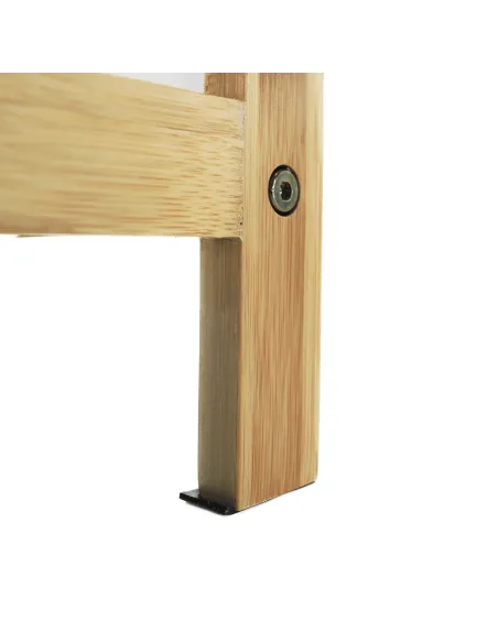 Etajeră KOEN TYP 1 pentru living, dormitor, birou, 63x77.5x36 cm, din MDF și bambus | MobilaOK