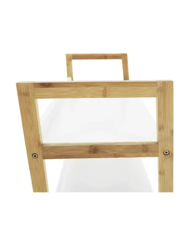 Etajeră KOEN TYP 1 pentru living, dormitor, birou, 63x77.5x36 cm, din MDF și bambus | MobilaOK