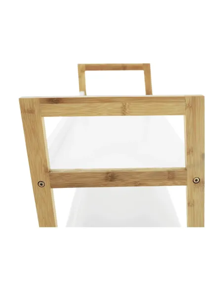 Etajeră KOEN TYP 1 pentru living, dormitor, birou, 63x77.5x36 cm, din MDF și bambus | MobilaOK