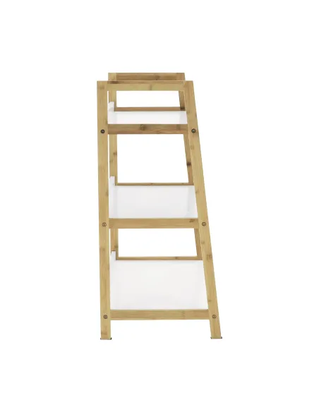 Etajeră KOEN TYP 1 pentru living, dormitor, birou, 63x77.5x36 cm, din MDF și bambus | MobilaOK