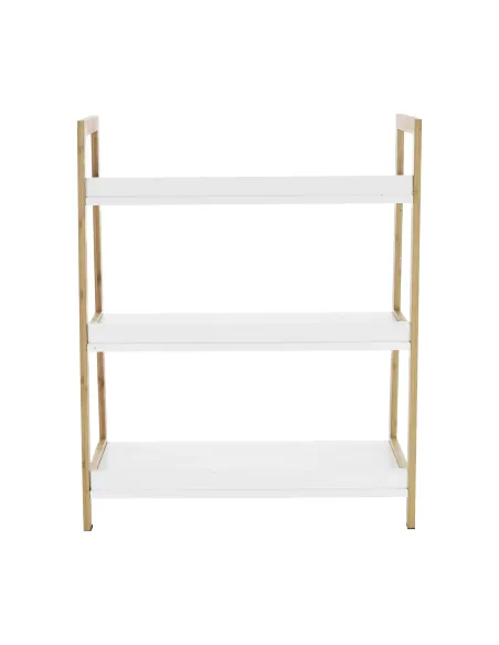 Etajeră KOEN TYP 1 pentru living, dormitor, birou, 63x77.5x36 cm, din MDF și bambus | MobilaOK