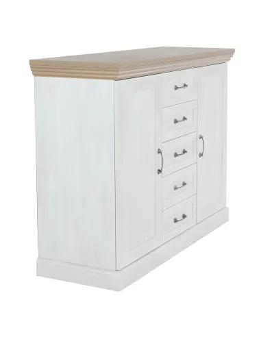 Comodă ROYAL K2D, dormitor/living, 127x98x46 cm, PAL melaminat | MobilaOK