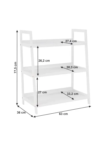 Etajeră REON TYP 1, living/dormitor/birou, 63x77.5x36 cm, PAL/MDF lacuit | MobilaOK
