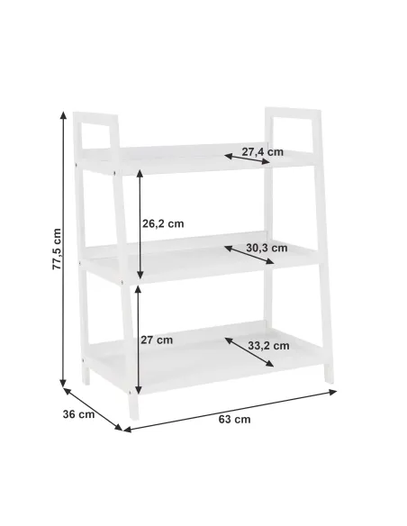 Etajeră REON TYP 1, living/dormitor/birou, 63x77.5x36 cm, PAL/MDF lacuit | MobilaOK
