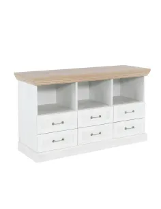 Comodă TV ROYAL RS, living/dormitor, 127x75x46 cm, PAL melaminat | MobilaOK