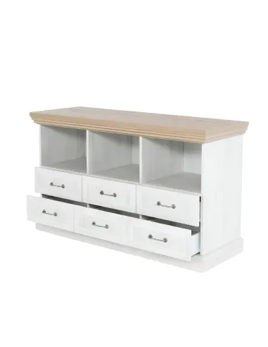 Comodă TV ROYAL RS, living/dormitor, 127x75x46 cm, PAL melaminat | MobilaOK
