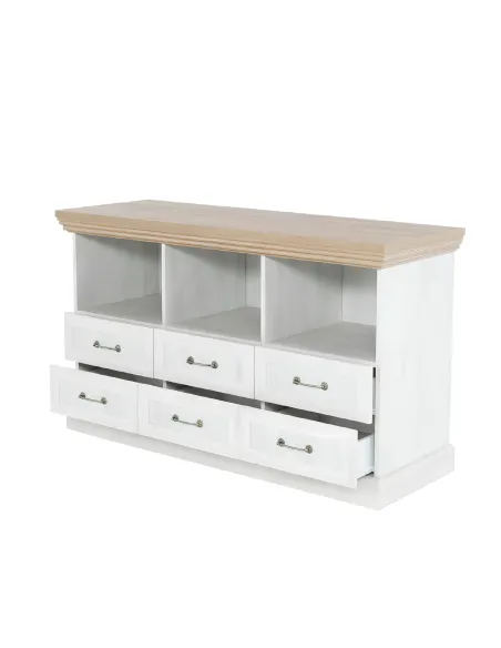 Comodă TV ROYAL RS, living/dormitor, 127x75x46 cm, PAL melaminat | MobilaOK