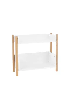 Etajeră BALTIKA TYPE 1 pentru living, dormitor, 60x25x52.5 cm, Bambus și MDF | MobilaOK
