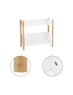 Etajeră BALTIKA TYPE 1 pentru living, dormitor, 60x25x52.5 cm, Bambus și MDF | MobilaOK 2