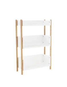 Etajeră BALTIKA TYPE 2 pentru living, dormitor, birou, 60x25x90.5 cm, Bambus și MDF | MobilaOK