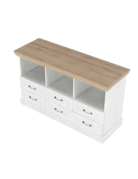 Comodă TV ROYAL RS, living/dormitor, 127x75x46 cm, PAL melaminat | MobilaOK