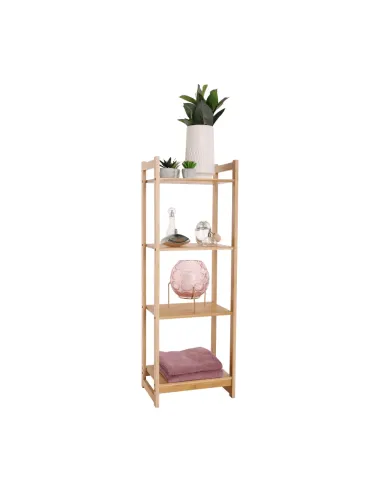 Poliță IMPEROR TYPE 2, living/dormitor/birou, 35x25x100.3 cm, bambus natural | MobilaOK