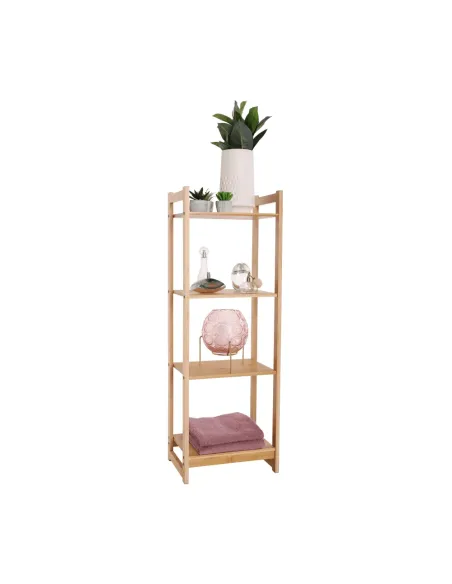 Poliță IMPEROR TYPE 2, living/dormitor/birou, 35x25x100.3 cm, bambus natural | MobilaOK