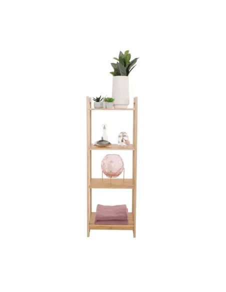Poliță IMPEROR TYPE 2, living/dormitor/birou, 35x25x100.3 cm, bambus natural | MobilaOK
