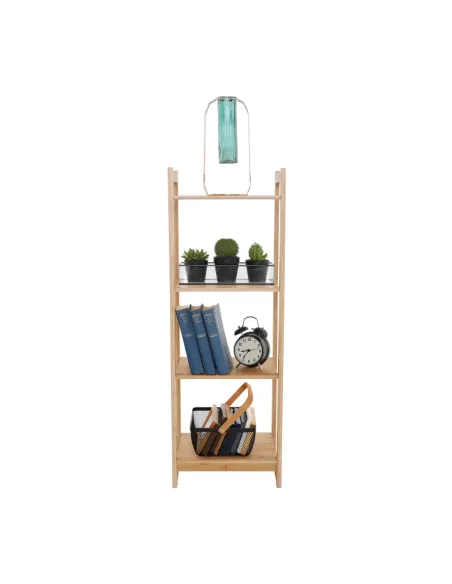Poliță IMPEROR TYPE 2, living/dormitor/birou, 35x25x100.3 cm, bambus natural | MobilaOK