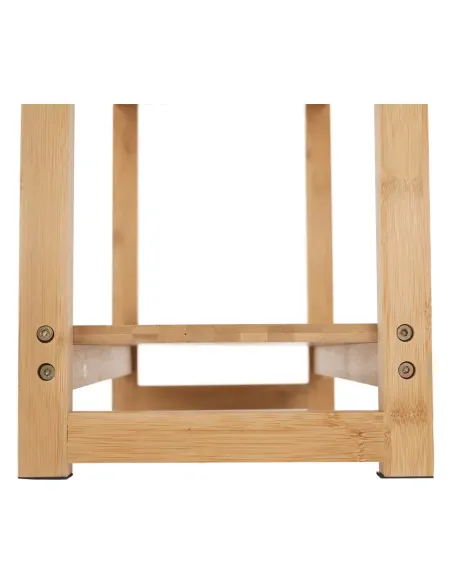 Poliță IMPEROR TYPE 2, living/dormitor/birou, 35x25x100.3 cm, bambus natural | MobilaOK