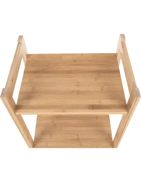 Poliță IMPEROR TYPE 2, living/dormitor/birou, 35x25x100.3 cm, bambus natural | MobilaOK