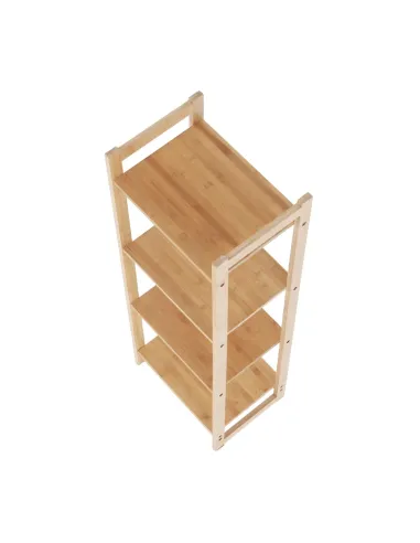 Poliță IMPEROR TYPE 2, living/dormitor/birou, 35x25x100.3 cm, bambus natural | MobilaOK
